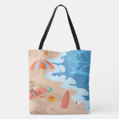 Beach Bag Tote Bag (Achterkant)