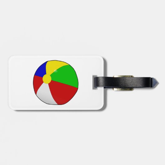 Beach Ball Bagagelabels (Achterkant horizontaal)
