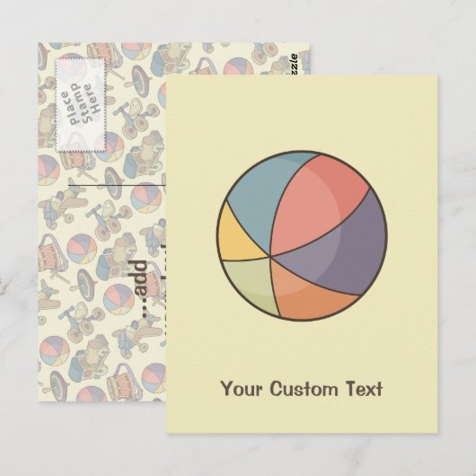 Beach Ball Briefkaart (Voorkant / Achterkant)