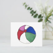 Beach Ball Briefkaart (Staand voorkant)
