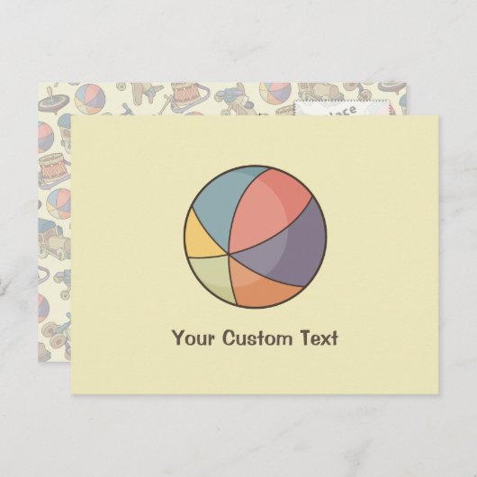 Beach Ball Briefkaart (Voorkant / Achterkant)