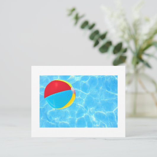 Beach Ball Briefkaart (Staand voorkant)