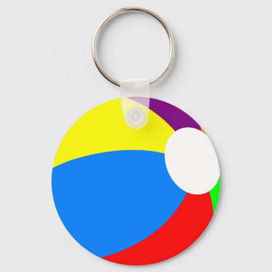 Beach Ball Button Sleutelhanger (Voorkant)