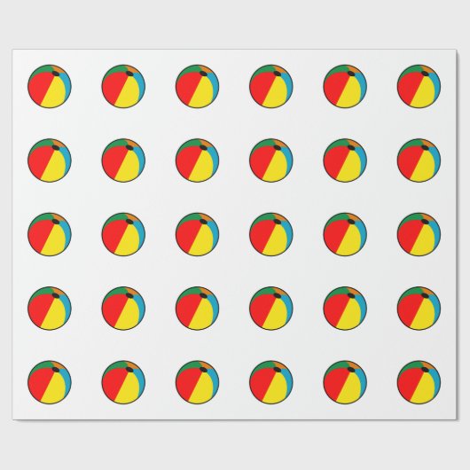 Beach Ball Cadeaupapier (Vlak)