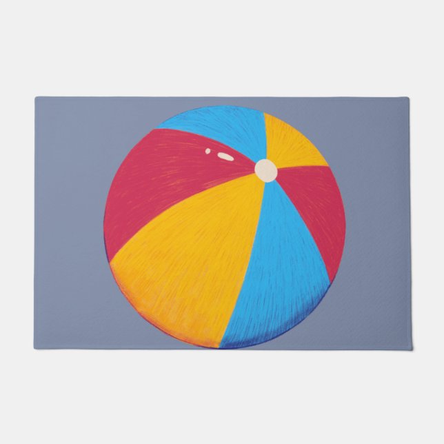 Beach Ball Door Mat (Voorkant)