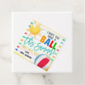 Beach Ball Gift Label (In situ)