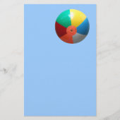 Beach Ball in Sky Stationery Briefpapier (Voorkant)