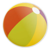Beach Ball Keramische Knop (Voorkant)