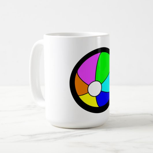 Beach Ball Koffiemok (Voorkant links)