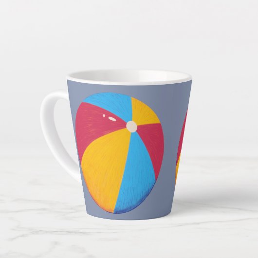 Beach Ball Latte Mok (Linkerhoek)