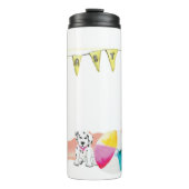 *~* Beach BALL Ocean Zee Nautical PUPPTY Thermosbeker (Voorkant)