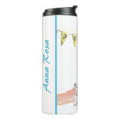 *~* Beach BALL Ocean Zee Nautical PUPPTY Thermosbeker (Gedraaid links)