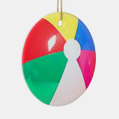 "Beach ball"-ontwerpopdraden en -producten Keramisch Ornament (Rechts)