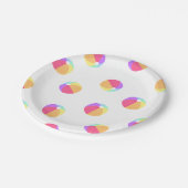 Beach Ball Paper-Borden Papieren Bordje (Gekanteld)