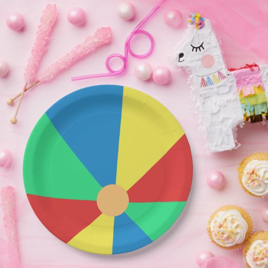 Beach Ball Papieren Bordje (Feest)