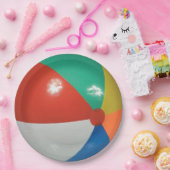 Beach Ball Papieren Bordje (Feest)