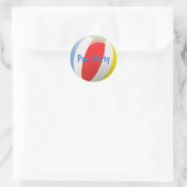 Beach Ball Party Envelope Seal Ronde Sticker (Tas)
