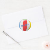 Beach Ball Party Envelope Seal Ronde Sticker (Envelop)