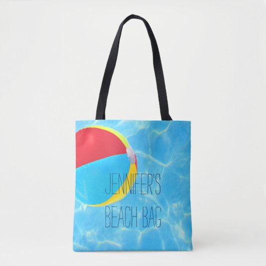 Beach Ball Persoonlijk Tote Bag (Voorkant)