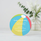 Beach Ball Pool Party Kaart (Staand voorkant)