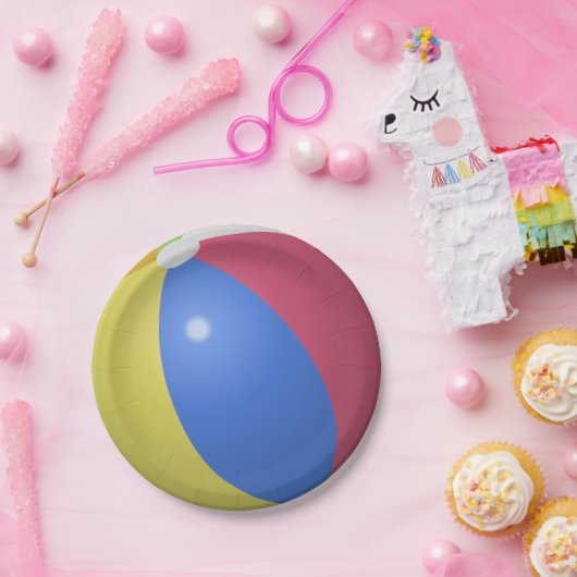 Beach Ball Pool Party Papieren Bordje (Feest)