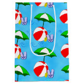 Beach Ball Pool Speelgoed Zomerpatroon Medium Cadeauzakje (Achterkant)