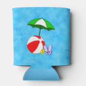 Beach Ball Pool Toys op Waves Koelbox Blikjeskoeler (Achterkant)