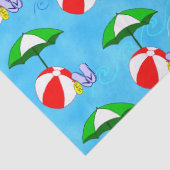 Beach Ball Pool Toys Summer Pattern-document Tissuepapier (Detail)