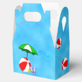 Beach Ball Pool Umbrella Gift Box Bedankdoosjes (Geopend)