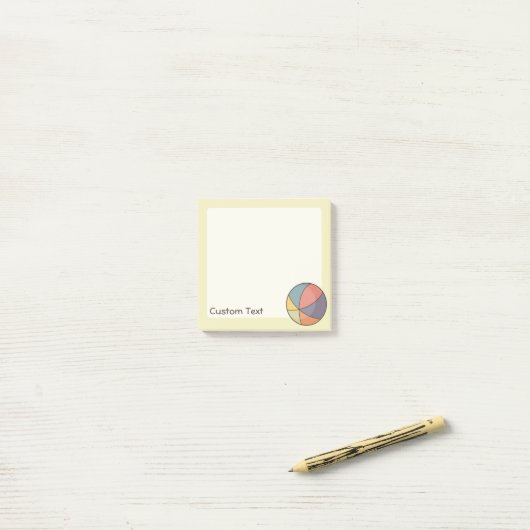 Beach Ball Post-it® Notes (Op bureau)