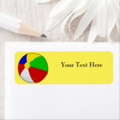 Beach Ball retouradreslabels Etiket (Insitu)