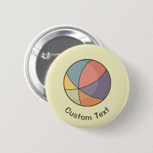 Beach Ball Ronde Button 5,7 Cm