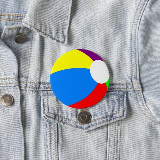 Beach Ball Ronde Button 7,6 Cm (In situ)