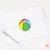 Beach Ball Ronde Sticker (Envelop)