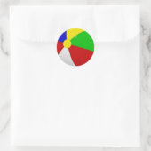 Beach Ball Ronde Sticker (Tas)