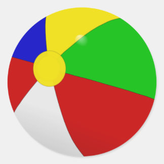 Beach Ball Ronde Sticker