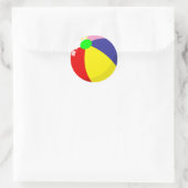 Beach Ball Ronde Sticker (Tas)