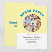 Beach Ball Shape Photos Beach Party Kaart (Voorkant / Achterkant)