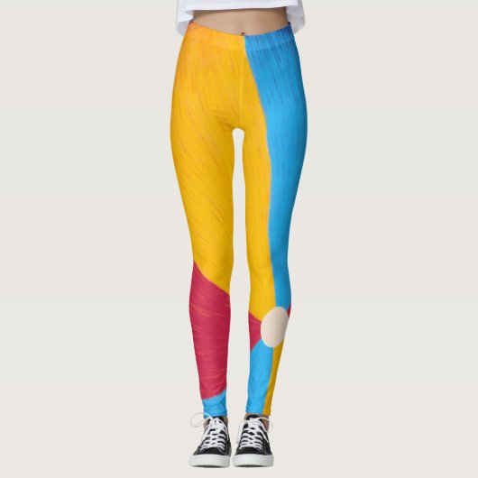 Beach Ball Slate Grey Leggings (Voorkant)