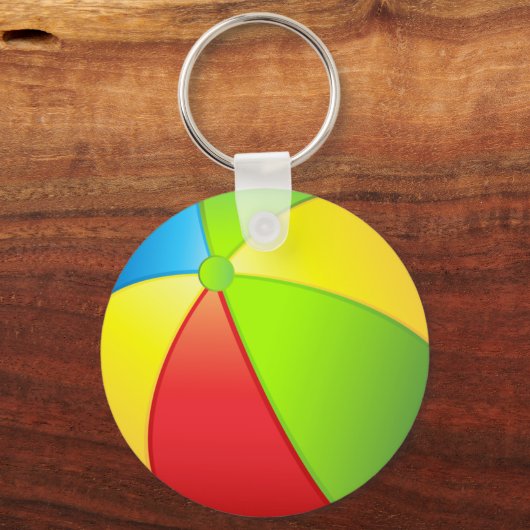Beach Ball Sleutelhanger ID Label JOUW NAAM en num (Achterkant)