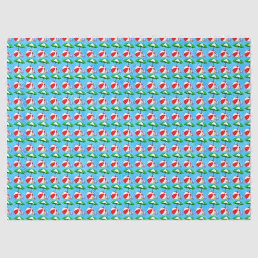 Beach Ball-speelgoedpapier Tissuepapier (Voorkant)