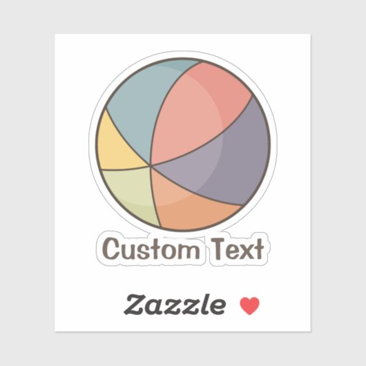 Beach Ball Sticker (Vel)