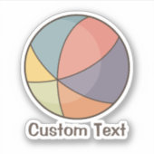 Beach Ball Sticker (Voorkant)
