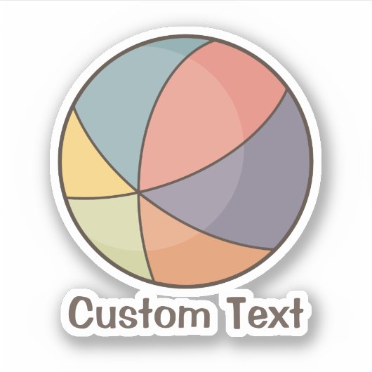 Beach Ball Sticker (Voorkant)