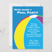 Beach Ball Summer Party - Uitnodiging (Voorkant)