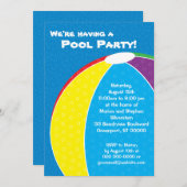 Beach Ball Summer Party - Uitnodiging (Voorkant / Achterkant)