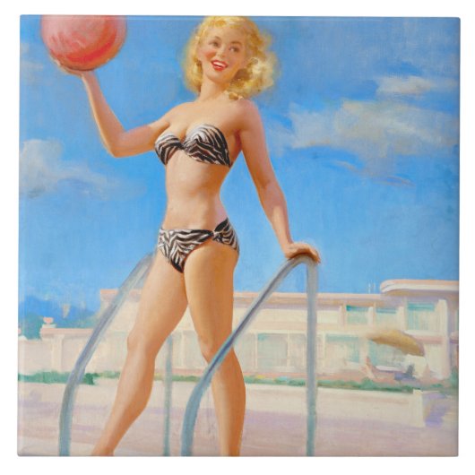 Beach Ball Tegeltje (Voorkant)
