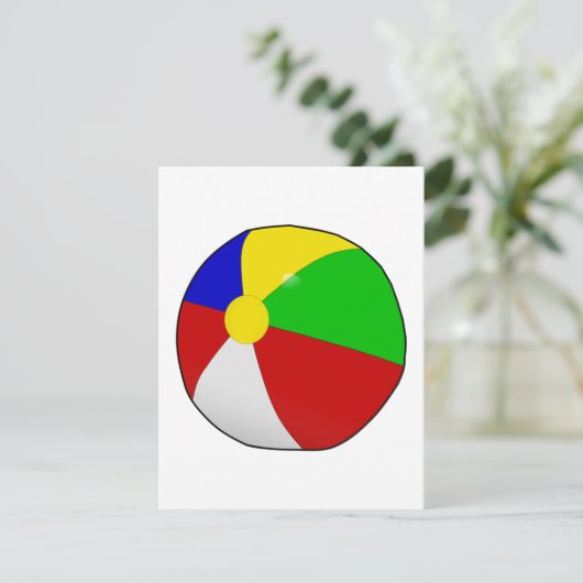 Beach Ball-uitnodigingen Kaart (Staand voorkant)