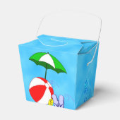 Beach Ball Zwembad Paraplu Party Favor Box Bedankdoosjes (Voorkant Zijde)