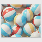Beach Balls Cadeaupapier (Vlak)